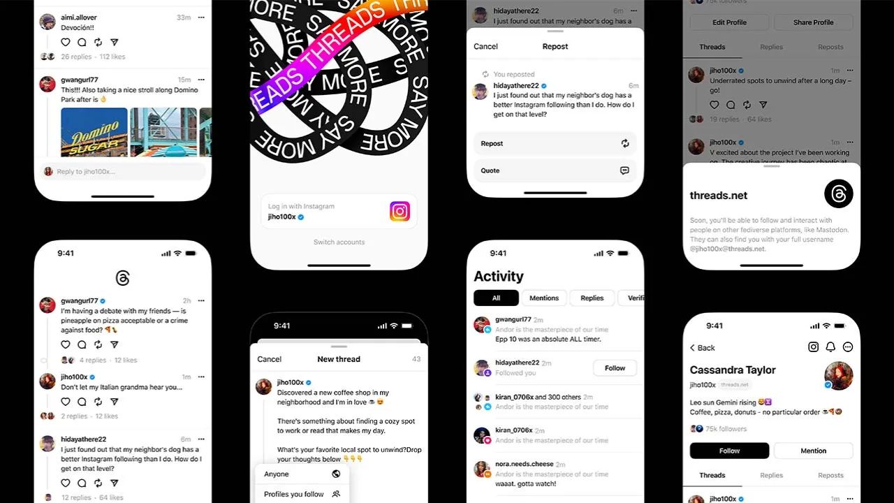 Threads se está convirtiendo más popular que X