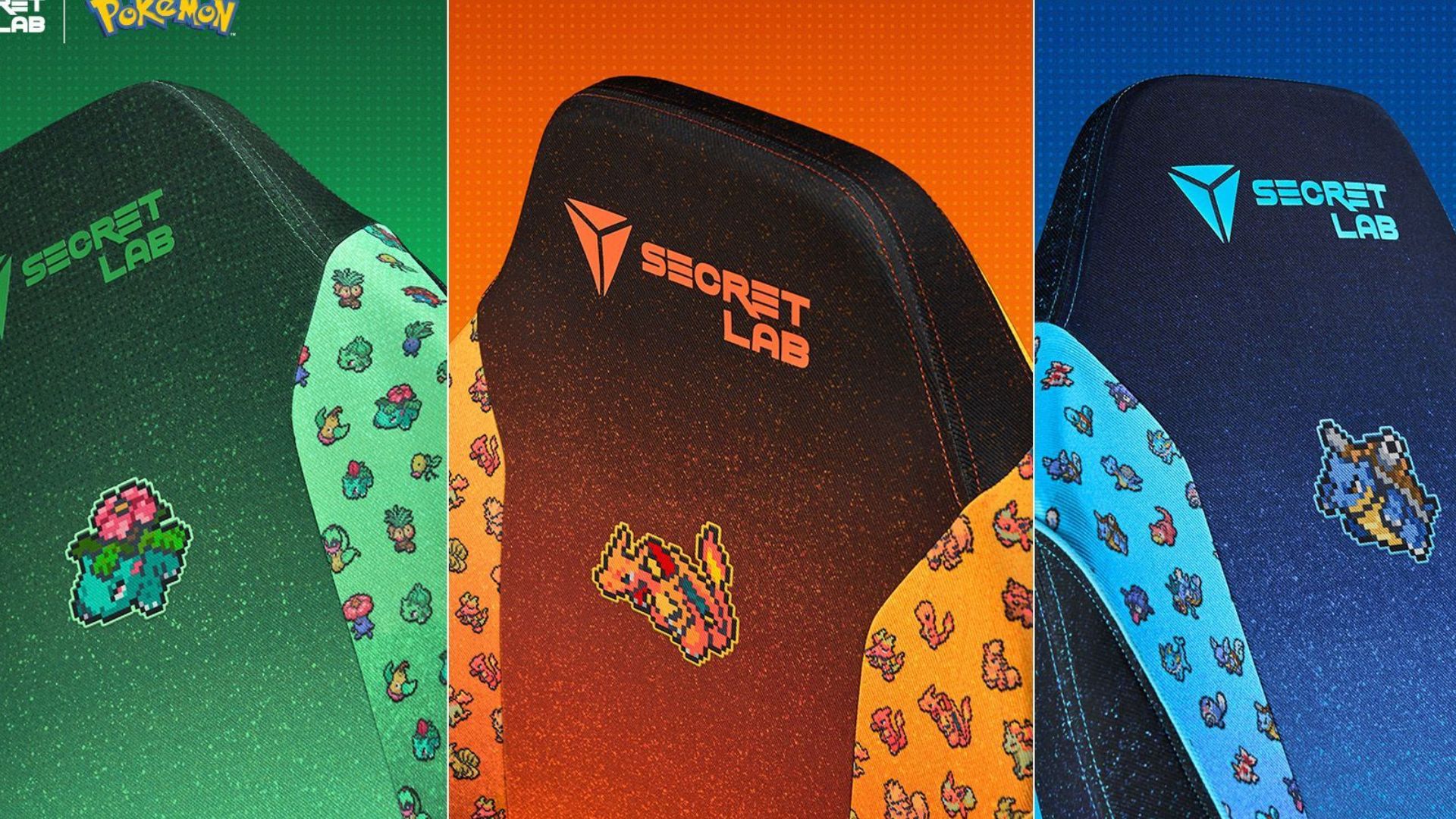 Secretlab presenta nuevas fundas de Pokémon inspiradas en Charizard, Blastoise y Venusaur